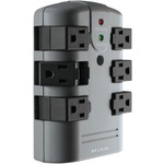 BELKIN BP106000 6-Outlet Pivot-Plug Surge Protector Wall Tap