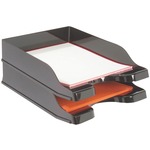 DEFLECTO 63904 DOCUTRAY MULTI-DIRECTIONAL STACKING TRAY, 2 PK