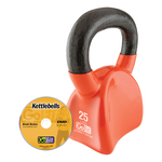 GOFIT GF-CKB25 CONTOUR KETTLEBELL & DVD (25 LBS, ORANGE)