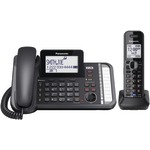 PANASONIC KX-TG9581B DECT 6.0 1.9 GHz Link2Cell(R) 2-Line Digital Corded/Cordless Phone (1 Handset)