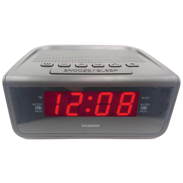 Sylvania SYLVANIA(R) SYLVANIA SCR1388BBLACK AM/FM Alarm Clock Radio