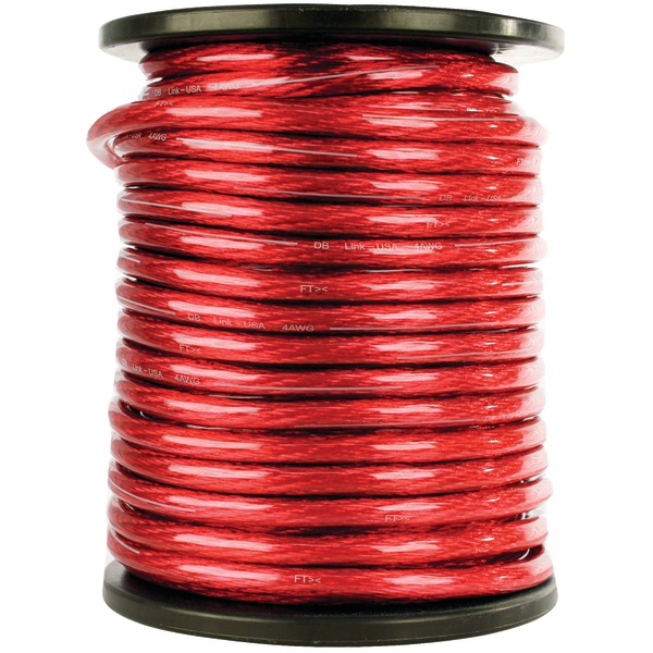 DB LINK STPW0R50Z SOFT TOUCH POWER WIRE (0 GAUGE, RED, 50-FT ROLL)