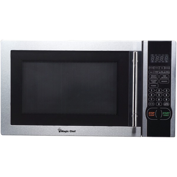 MAGIC CHEF MCM1110ST 1.1 CUBIC-FT, 1,000-WATT STAINLESS MICROWAVE WITH DIGITAL TOUCH