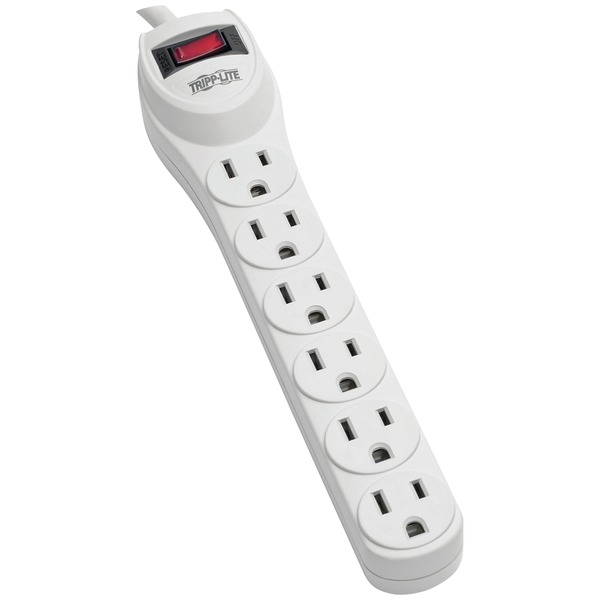 Tripp Lite TLP602 6-outlet Surge Protector (180 Joules 2ft Cord)