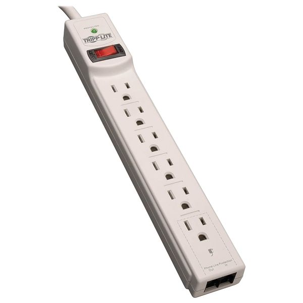 Tripp Lite TLP608TEL 6-outlet Surge Protector (8ft Cord)
