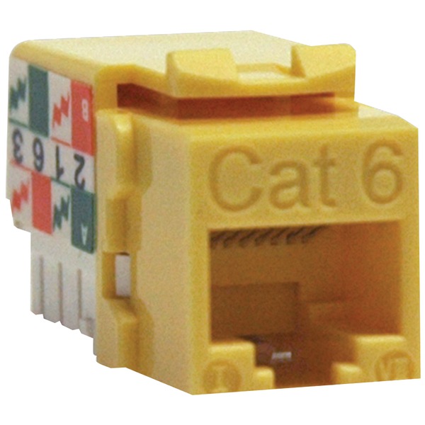 Tripp Lite Yellow CAT5/6 KEYSTONE JACK