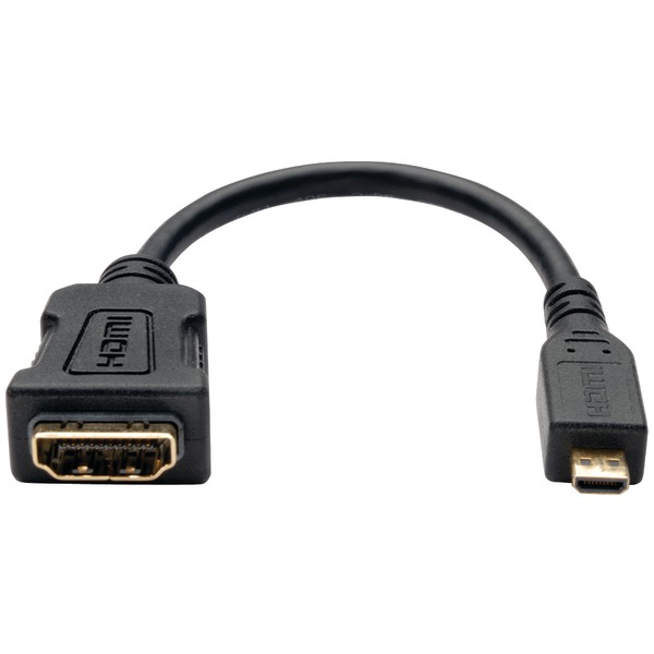 Tripp Lite Micro HDMI to HDMI Adapter Converter Cable Type D M/F 6in 6in. in. in. in.