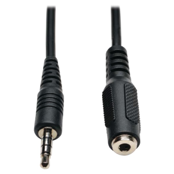 Tripp Lite 3.5mm Mini Stereo Audio 4 Position Headset Ext Cable M/F 6ft. 6ft