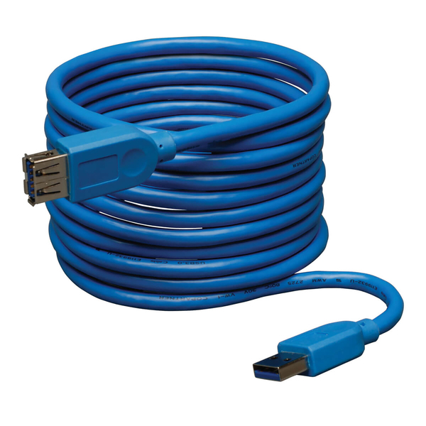 TRIPP LITE, 10 FT USB 3.0 SUPERSPEED EXTENSION CABLE A MALE TO A FEMALE 10