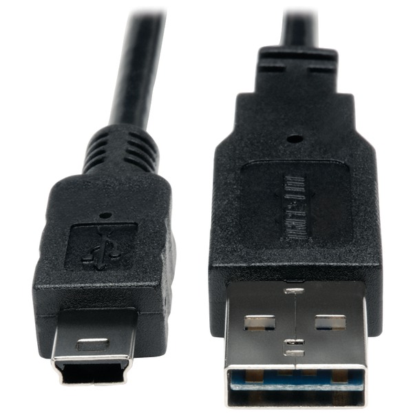 Tripp Lite 3ft USB 2.0 Universal Reversible Cable Male to 5Pin Mini Male 3ft.